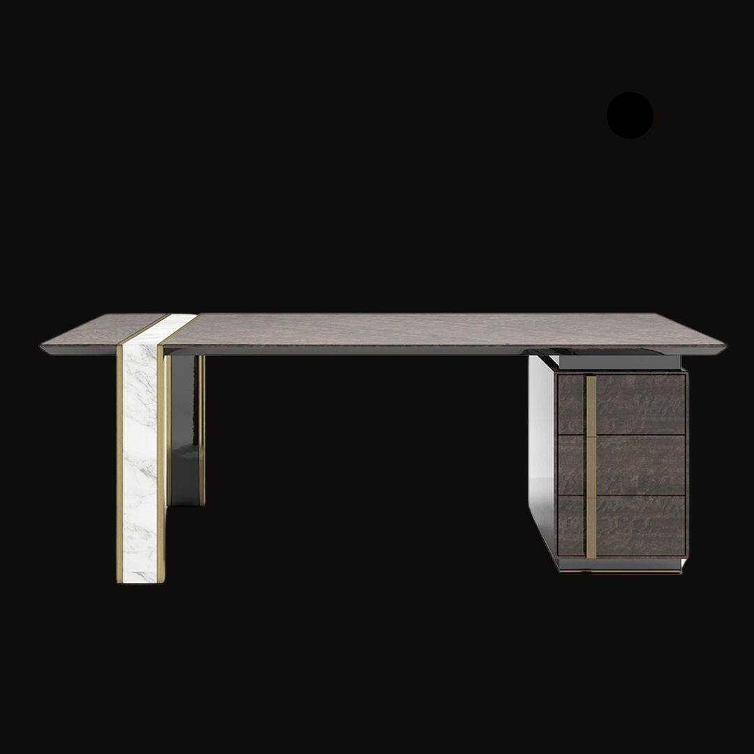 Modern Executive Office Desk with Floating Storage Design - Provance Decoration