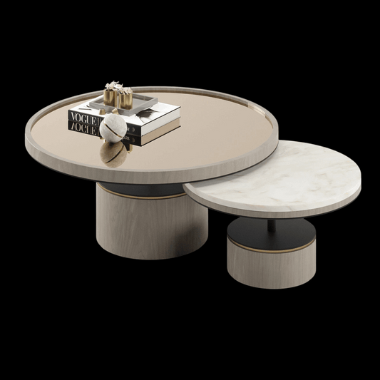 Contemporary Nesting Round Coffee Table Set | Provance - Provance Decoration
