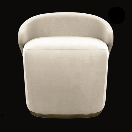 Luxury Upholstered Swivel Accent Chair with Patterned Backrest - Provance Decoration