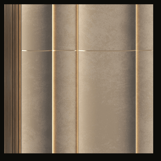 Luxury Upholstered Wall Cladding with Gold Accents – WC-013 - Provance Decoration