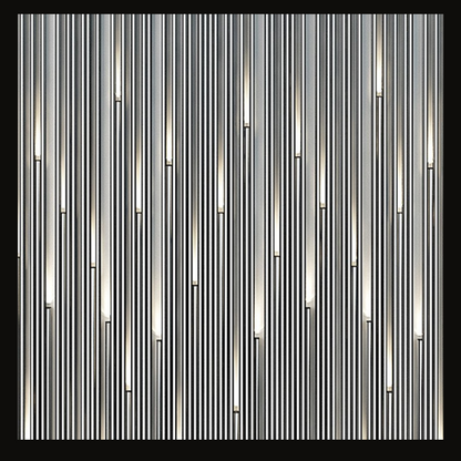 Modern Concrete-Inspired Wall Cladding with Integrated Shelves & LED Accents – WC-023 - Provance Decoration