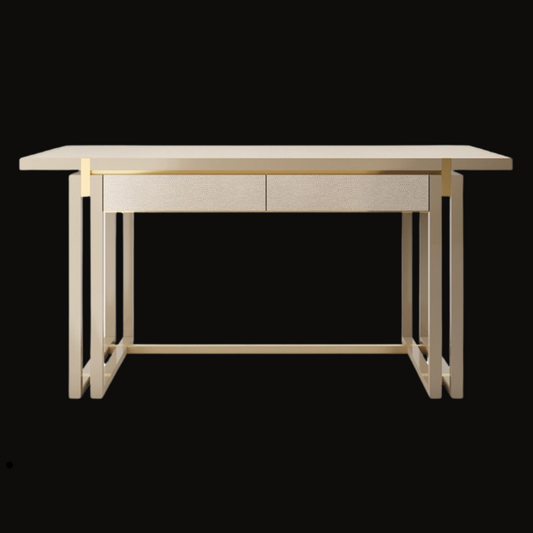 Modern Desk with Minimalist Design and Gold Accents - Handcrafted Workspace Furniture  Product Meta Title: - Provance Decoration
