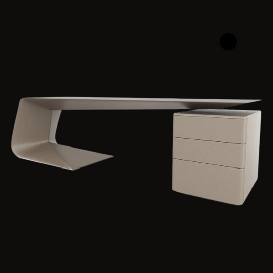 Modern Minimalist Luxury Office Desk with Integrated Storage - Provance Decoration