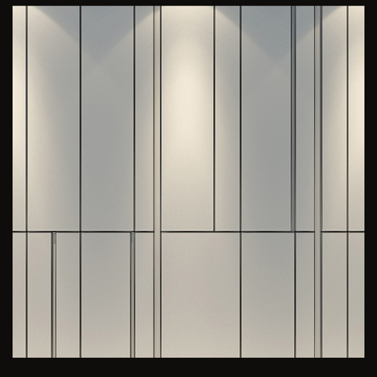 Modern Minimalist Wall Cladding with Sleek Linear Detailing – WC-020 - Provance Decoration