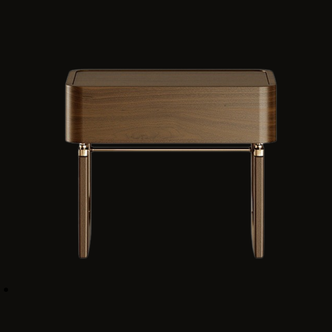 Modern Night Table with Unique Wood Frame and Sleek Design - Handcrafted Bedside Table - Provance Decoration