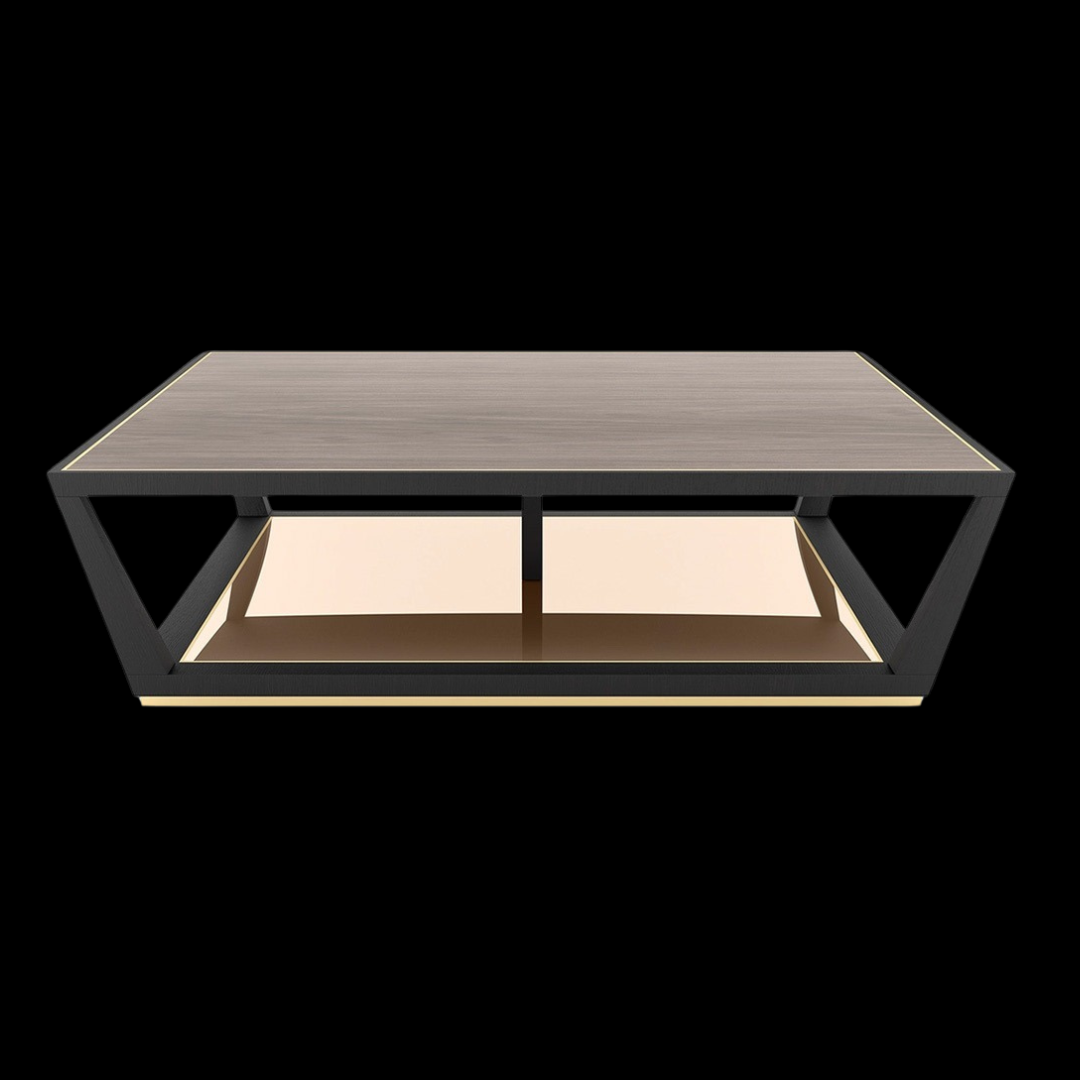 Modern Square Coffee Table with Open Shelf | Provance - Provance Decoration