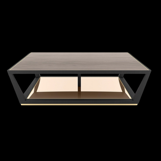 Modern Square Coffee Table with Open Shelf | Provance - Provance Decoration